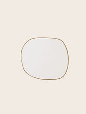 Petit miroir mural en laiton Ame 