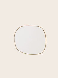Petit miroir mural en laiton Ame 
