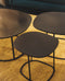 Détail des tables basses Ame en acier brut