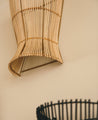 Applique murale en rotin naturelle