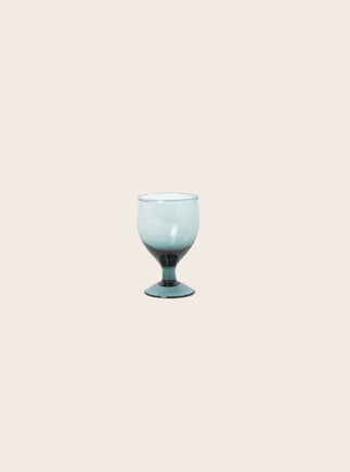 Verre ballon en verre soufflé recyclé Hera couleur Colvert