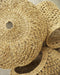 Détail du tressage de fibre bananier de la suspension Balbi