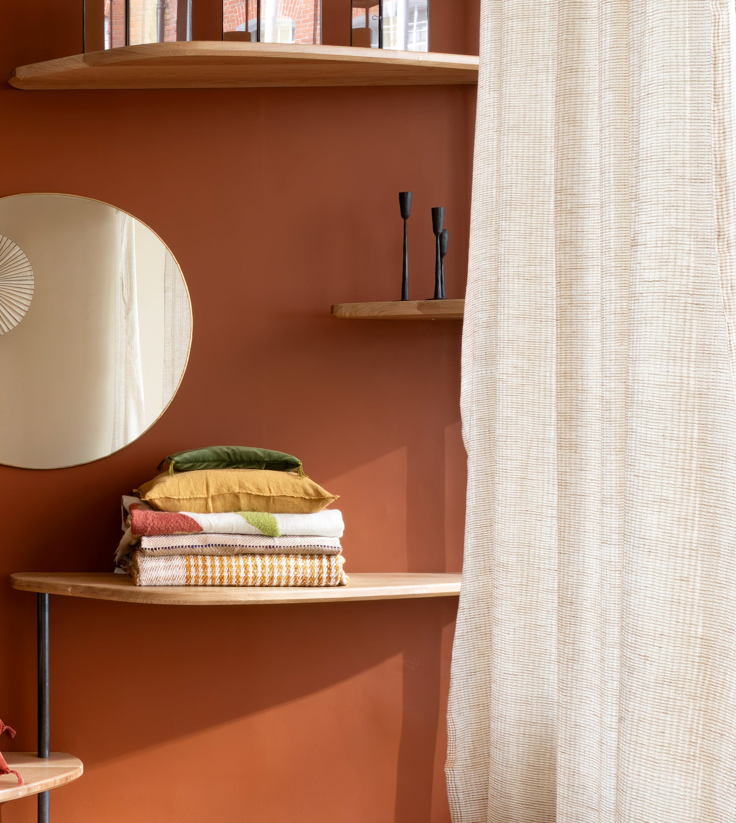 Rideau Arys en khadi de coton biologique