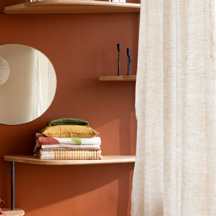 Rideau Arys en khadi de coton biologique
