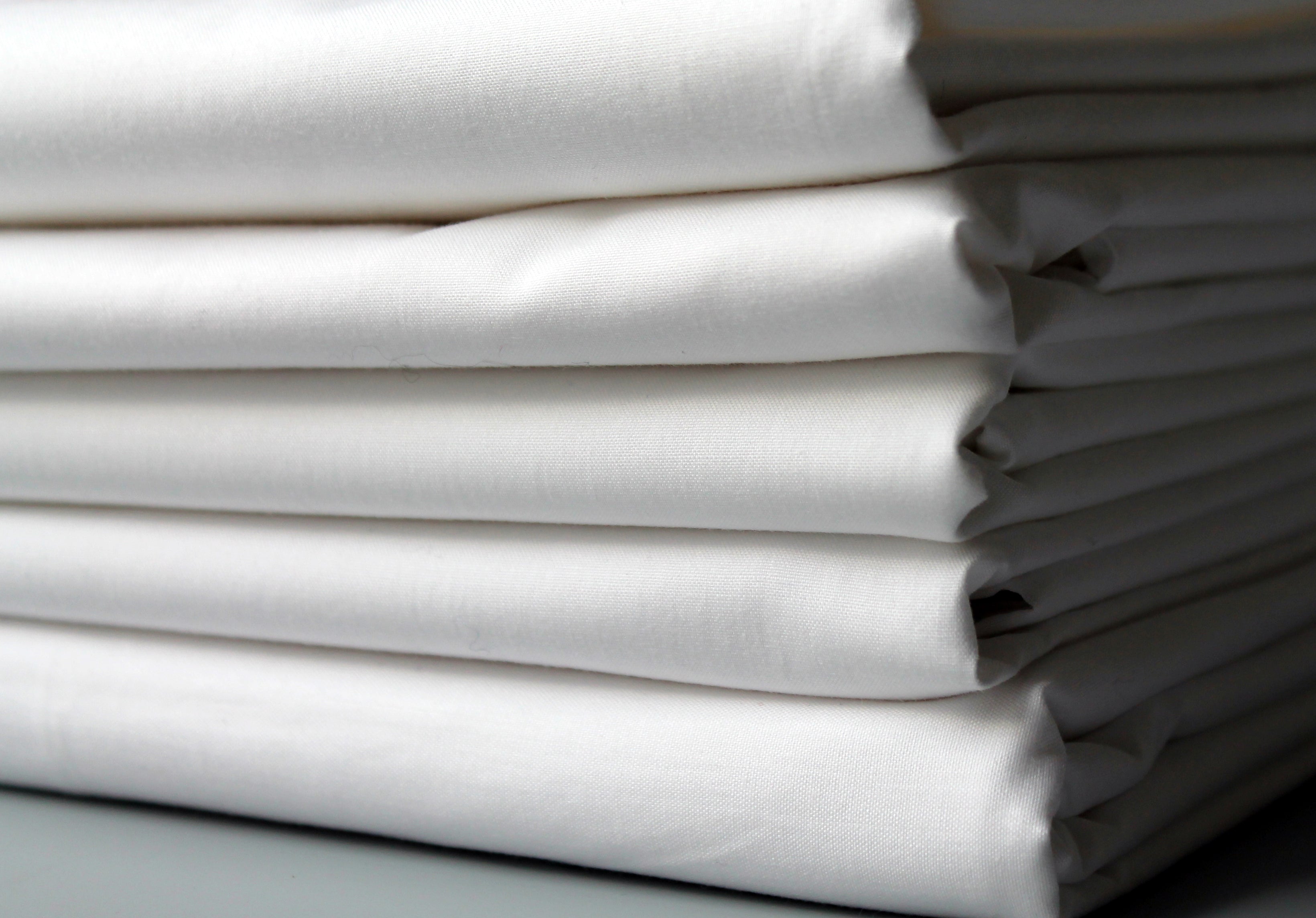 Drap housse en coton bio blanc