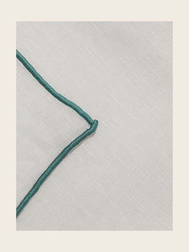 Détail du bourdon Lac du rideau Canigo en lin