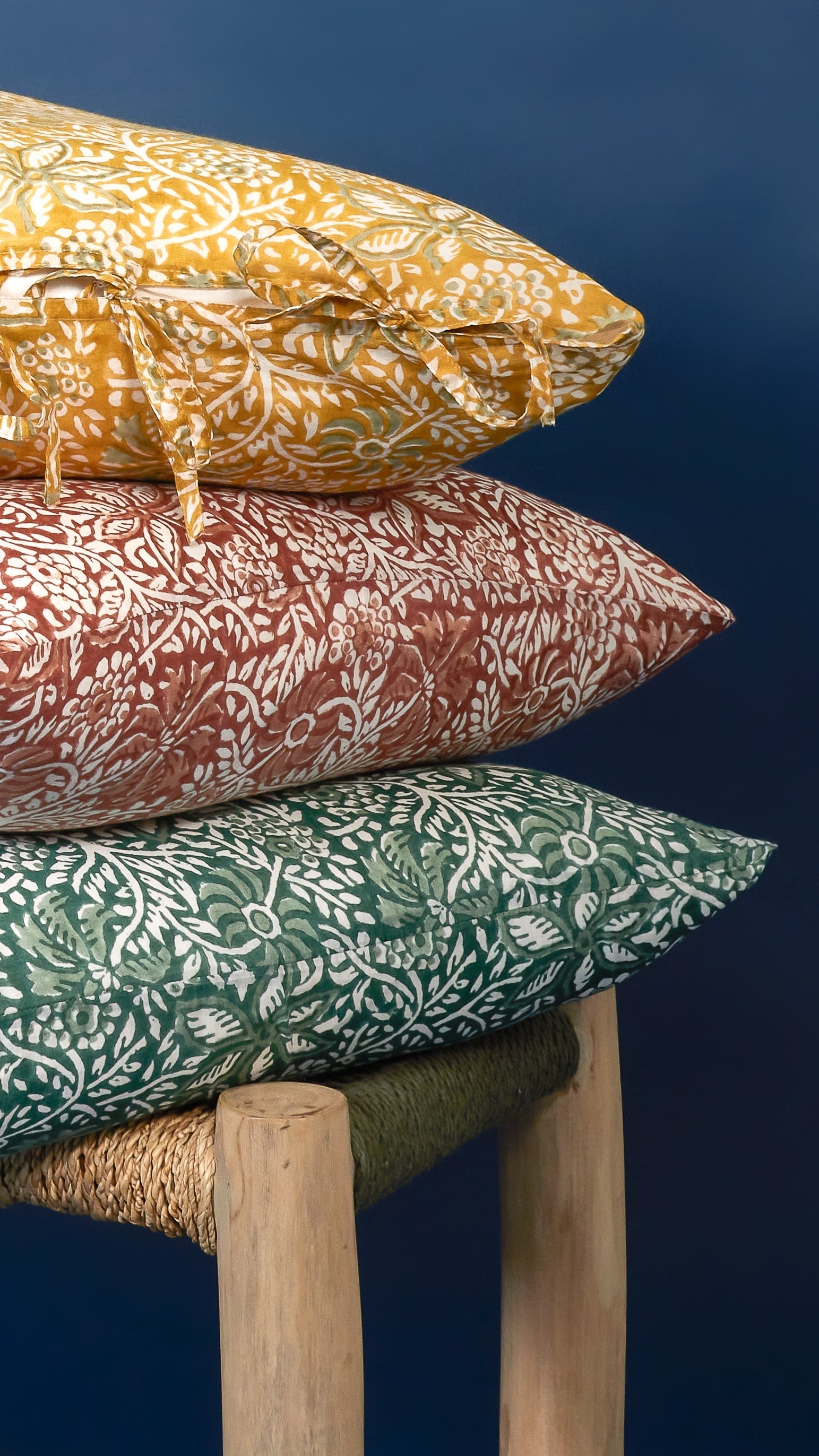 Set de taies d'oreiller motif floral
