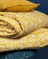 Housse de couette en coton bio jaune