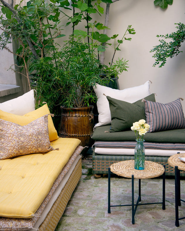 Coussin d'extérieur Anatole vert - Caravane