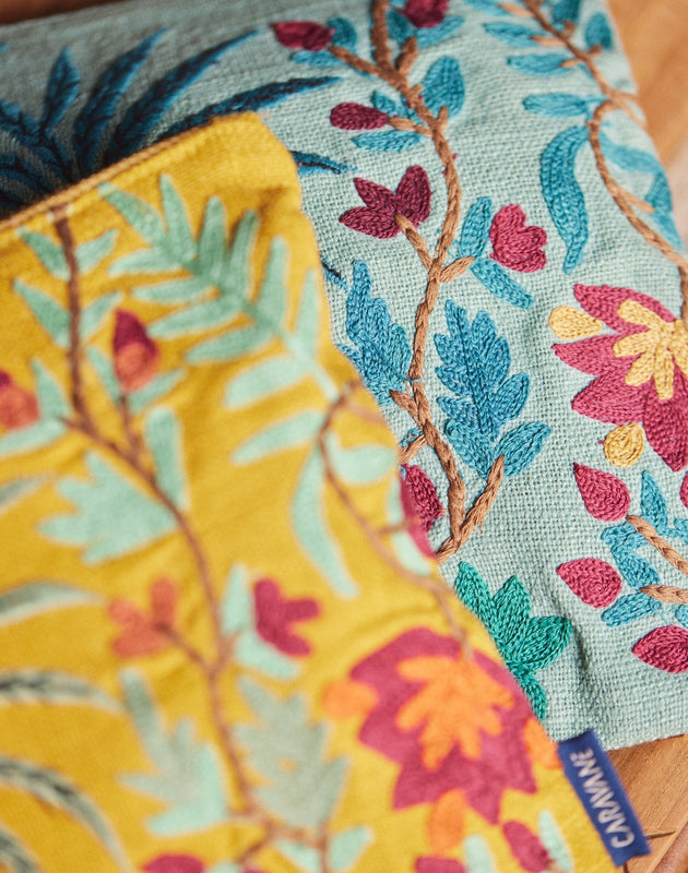 Pochette brodée Papilio
