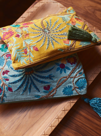 Pochette brodée Papilio