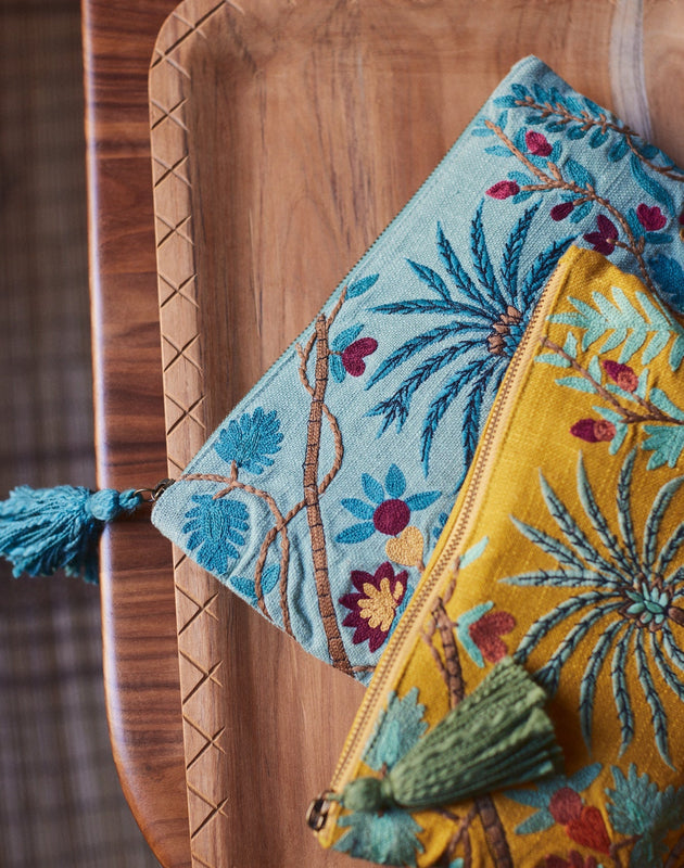 Pochette brodée Papilio