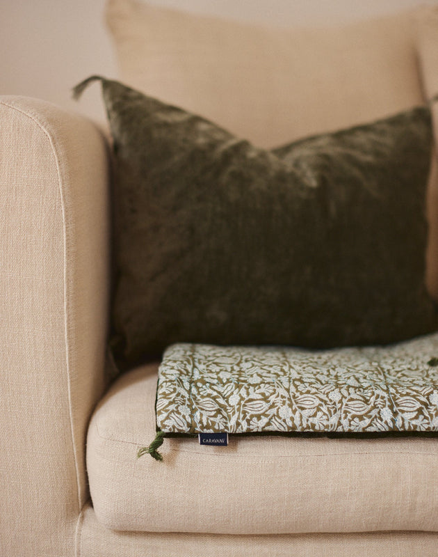 Sofa cover en velours et coton