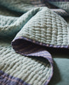 Linge de lit : couvre-lit original bleu/vert