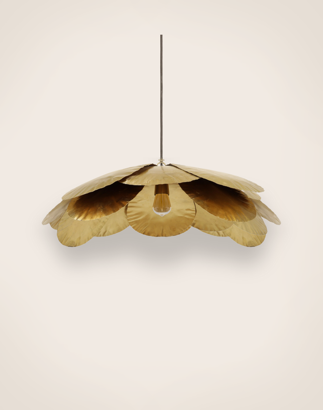 Suspension Cosmos laiton doré taille XL