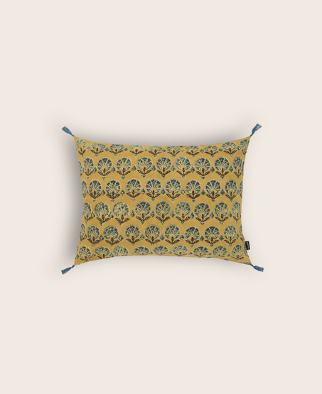 Ajrak cushion cover