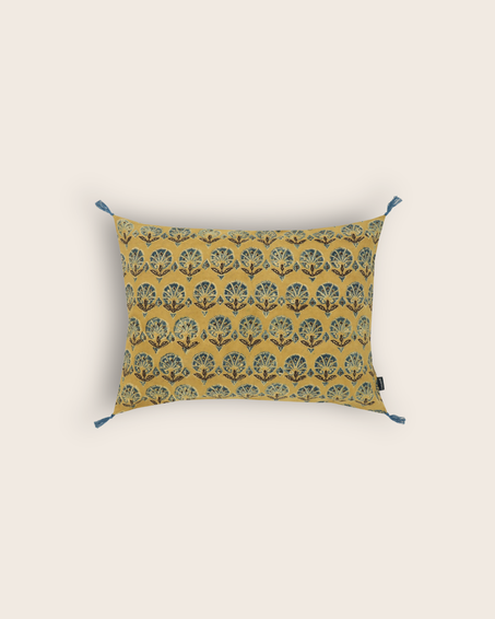 Ajrak cushion cover