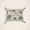 Housse de coussin en coton brodé inspirée de l'art du suzani couleur Cyprès