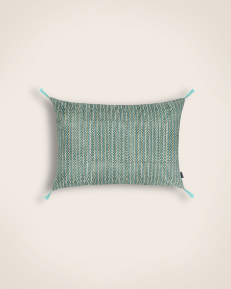 Housse de coussin Florio Lac en coton imprimé