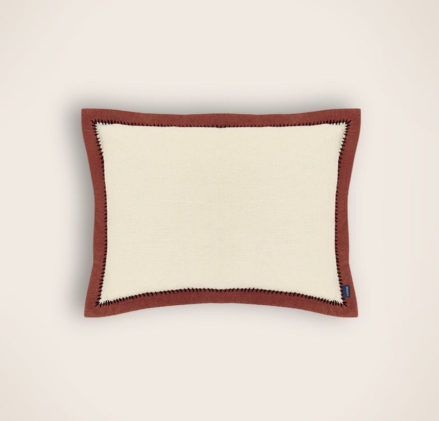 Housse de coussin Khadi Noir