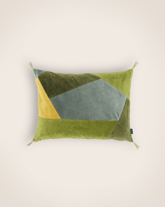 House de coussin Orion en velours lavé couleur Mousse