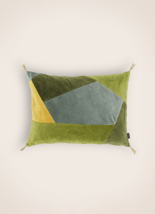 House de coussin Orion en velours lavé couleur Mousse