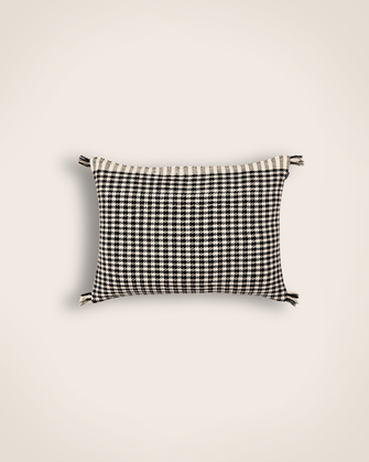 Housse de coussin pied de poule