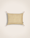 Housse de coussin Tullio Nude avec pompoms imprimés à la main