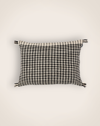 Housse de coussin pied de poule