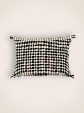 Housse de coussin pied de poule