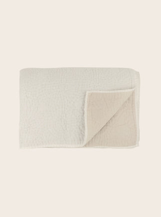 Couvre-lit haute gamme en coton bicolore