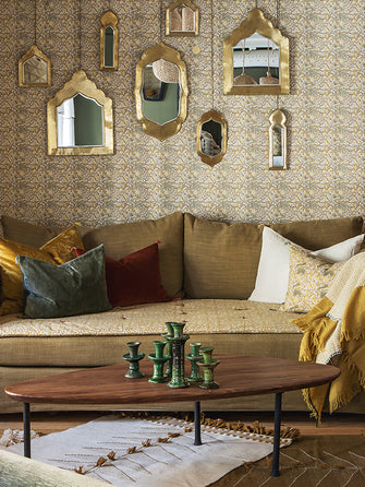 Inspiration salon avec un canapé vert