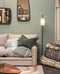 Pied de lampadaire Ko en acier brut
