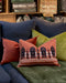 Housse de coussin en coton à motifs Naya