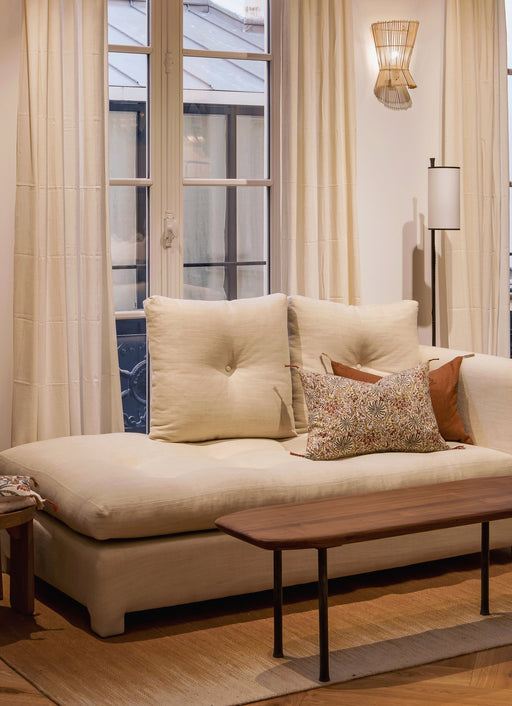 Méridienne stella assise ferme et capitonnée