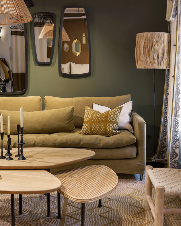 Pied de lampadaire pour salon fin en acier brut noir