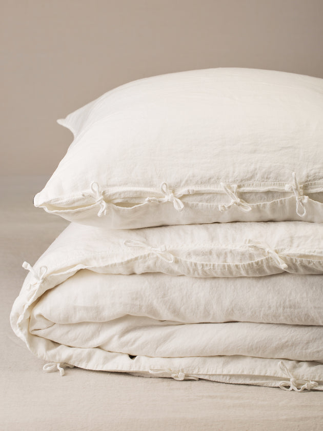 Parure de lit Selena - Blanc Cassé