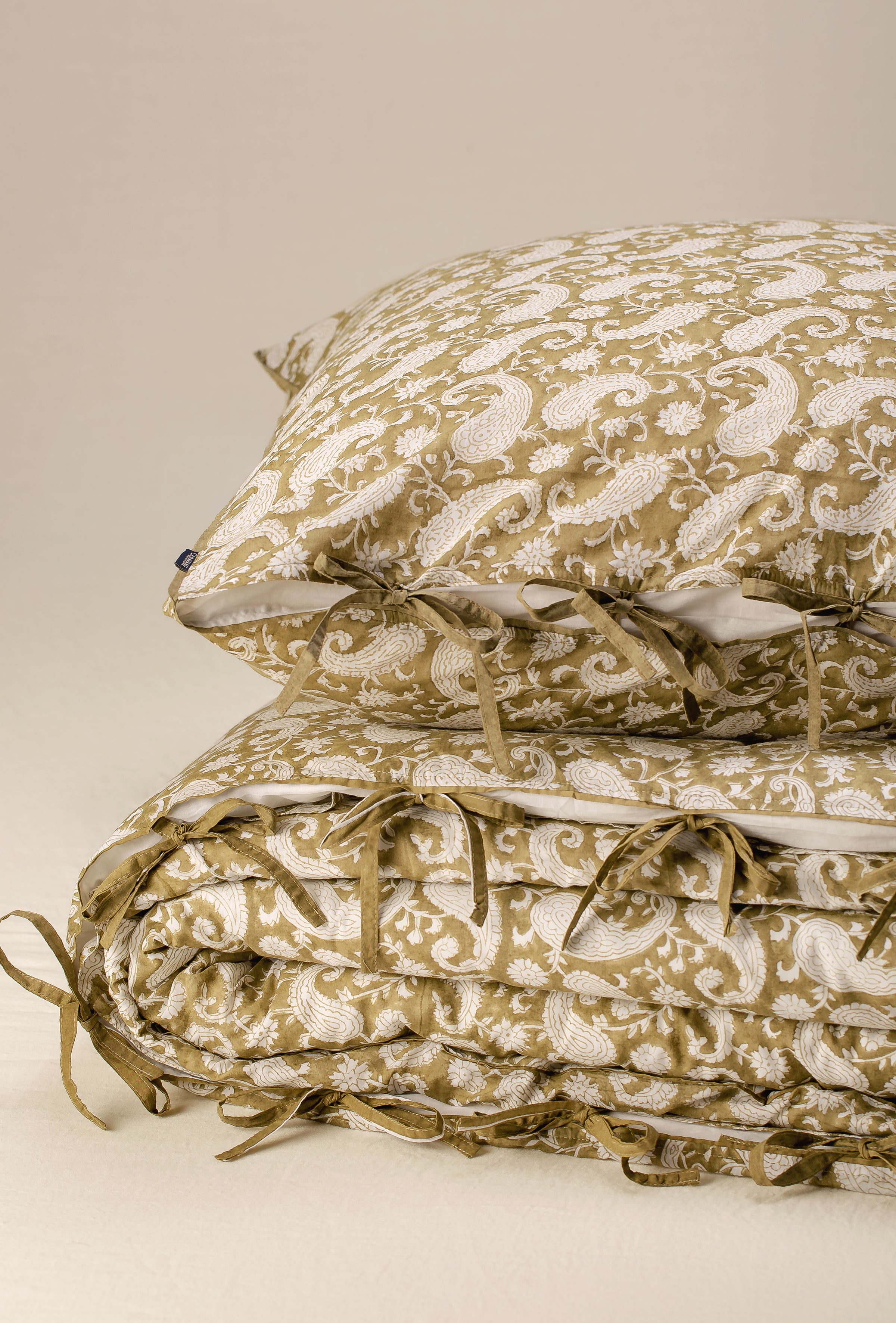 Parure de lit Paisley - Olive