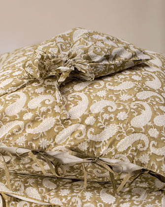 Paisley Bedding Set - Olive