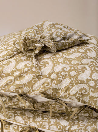Parure de lit Paisley - Olive
