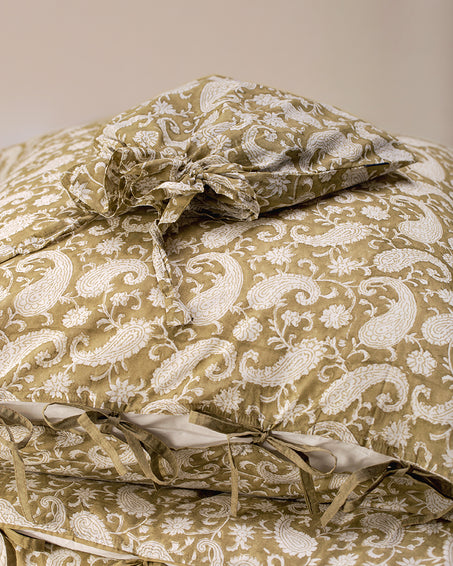 Parure de lit Paisley - Olive