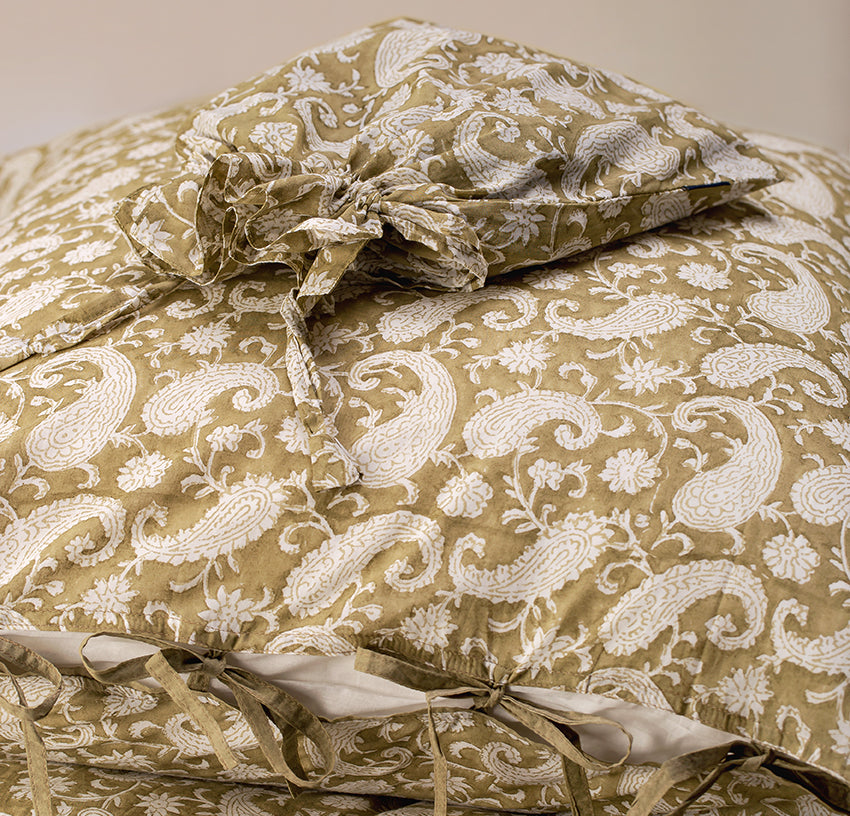 Parure de lit Paisley - Olive