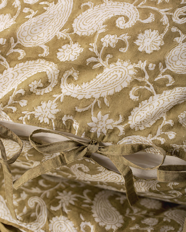 Parure de lit Paisley - Olive