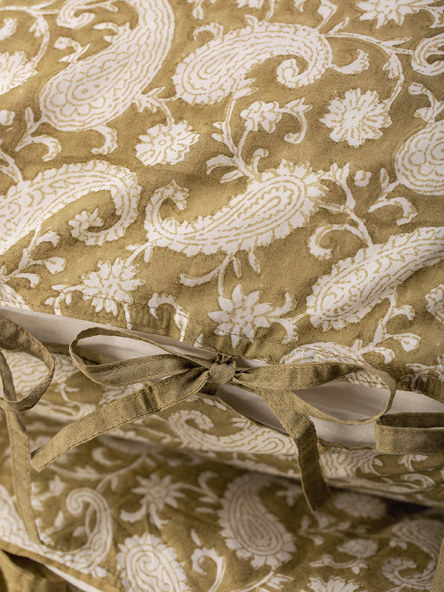 Parure de lit Paisley - Olive