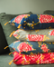 Housse de coussin aux motifs floraux en coton imprimé