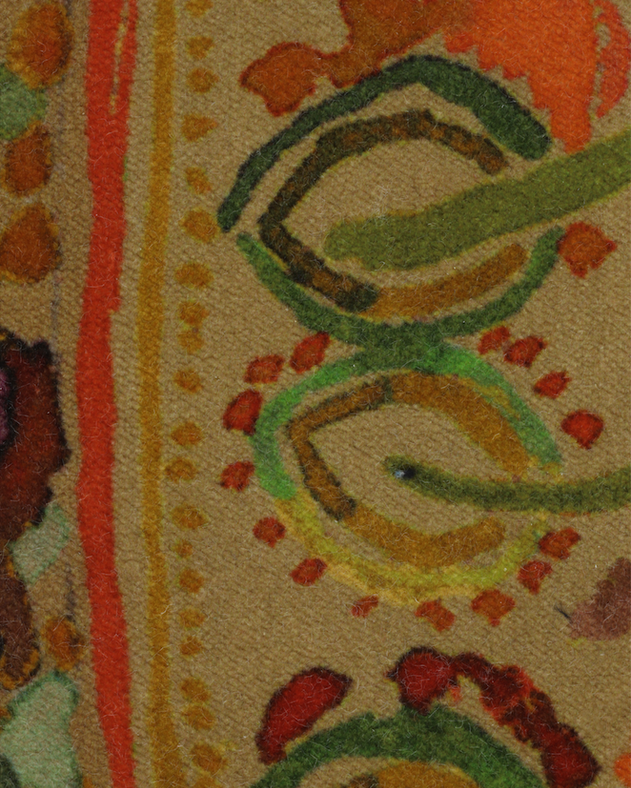 Tissu Inika en velours de coton à motifs