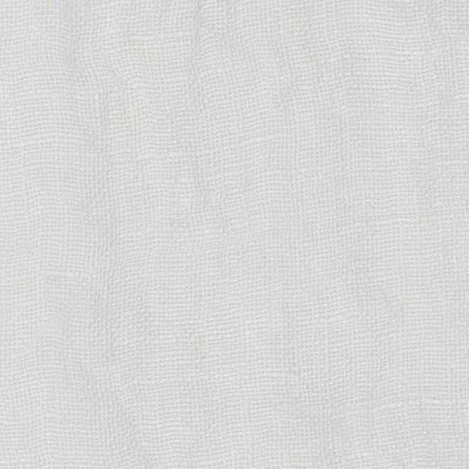 Tissu Costa blanc en voile de lin