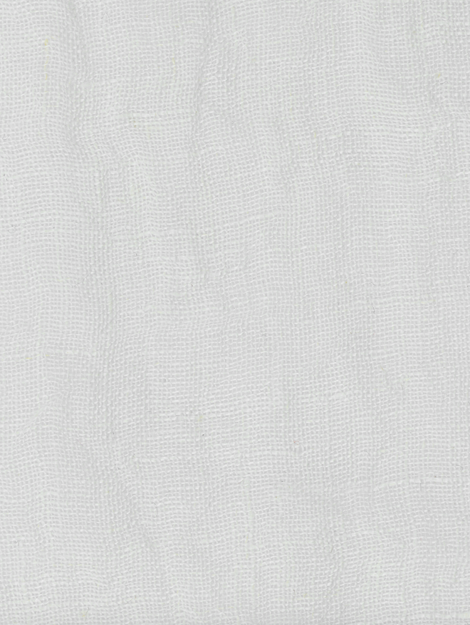 Tissu Costa blanc en voile de lin