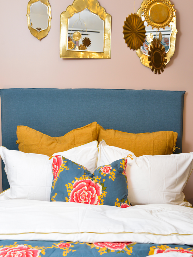 Literie : linge de lit en percale de coton bio blanc