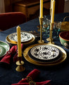 Bougeoir doré pour tables de fête